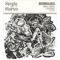 Botanical - Simple Vintage Essentials Bits & Pieces Die-Cuts 38/Pkg