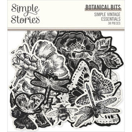 Botanical - Simple Vintage Essentials Bits & Pieces Die-Cuts 38/Pkg