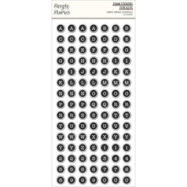 Type Keys - Simple Vintage Essentials Foam Stickers 210/Pkg
