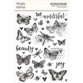 Butterflies - Simple Vintage Essentials Rub-Ons