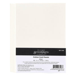 Bisque 25/Sheets - Spellbinders BetterPress Letterpress A7 Cotton Card Panels