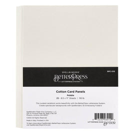 Pebble 25/Sheets - Spellbinders BetterPress Letterpress 8.5X11 Cotton Card Pane