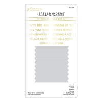 Hexi-Gem Sentiments - Spellbinders Glimmer Hot Foil Plate & Die