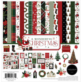 A Wonderful Christmas - Carta Bella Collection Kit 12"X12"