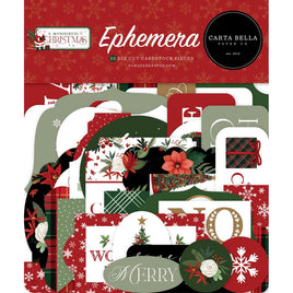 Icons, A Wonderful Christmas - Carta Bella Cardstock Ephemera