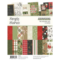 The Holiday Life - Simple Stories Double-Sided Paper Pad 6"X8" 24/Pkg