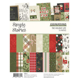 The Holiday Life - Simple Stories Double-Sided Paper Pad 6"X8" 24/Pkg