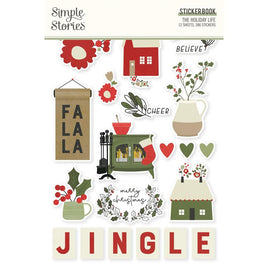 The Holiday Life - Simple Stories Sticker Book 12/Sheets