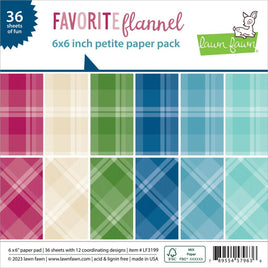 Favorite Flannel - Lawn Fawn Double-Sided Paper Pad 6"x6"