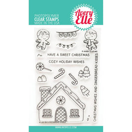 Gingerbread Kisses - Avery Elle Clear Stamp Set