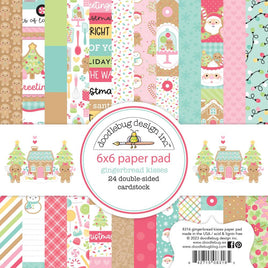 Gingerbread Kisses - Doodlebug Double-Sided Paper Pad 6"X6" 24/Pkg