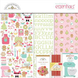 Gingerbread Kisses - Doodlebug Essentials Page Kit 12"X12"