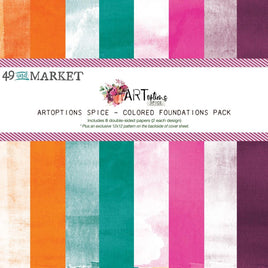 ARToptions Spice Colored Foundations - 49 And Market Collection Pack 12"X12"