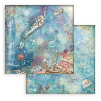 Songs Of The Sea - Stamperia Double-Sided Paper Pad 8"X8" 10/Pkg