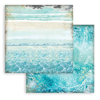 Songs Of The Sea - Stamperia Backgrounds Double-Sided Paper Pad 8"X8" 10/Pkg