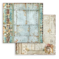 Songs Of The Sea, 10 Designs/1 Each - Stamperia Backgrounds Double-Sided Paper Pad 12"X12" 10/Pkg
