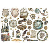 Songs Of The Sea Ship And Treasures - Stamperia Die-Cuts