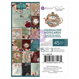 15 Designs/3 Each - Lost In Wonderland Journaling Cards 3"X4" 45/Pkg