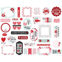 Icons, Love Notes - Echo Park Cardstock Ephemera 34/Pkg