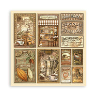 Coffee And Chocolate - Stamperia Single-Sided Paper Pad 8"X8" 22/Pkg