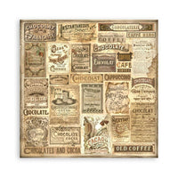 Coffee And Chocolate - Stamperia Single-Sided Paper Pad 8"X8" 22/Pkg