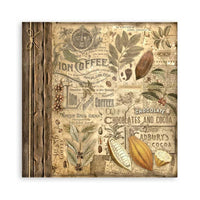 Coffee And Chocolate - Stamperia Single-Sided Paper Pad 8"X8" 22/Pkg