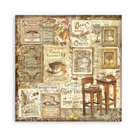 Coffee And Chocolate - Stamperia Single-Sided Paper Pad 8"X8" 22/Pkg