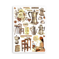 Coffee And Chocolate - Stamperia A5 Washi Pad 8/Pkg