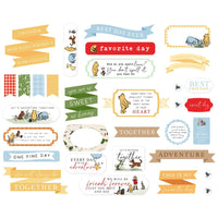 Titles & Phrases, Winnie The Pooh - Echo Park Cardstock Ephemera 33/Pkg