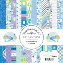 Snow Much Fun - Doodlebug Double-Sided Paper Pad 6"X6"