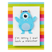 Dancin' Birthday Monster - Spellbinders Etched Dies From The Monster Birthday Collection