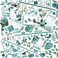 Elements - Color Swatch: Teal Laser Cut Outs