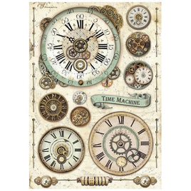 Voyages Fantastiques Clock - Stamperia Rice Paper Sheet A4