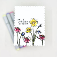 Wild Flowers - Hero Arts Clear Stamps 4"X6"
