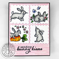 Spring Bunny - Hero Arts Clear Stamps 4"X6"