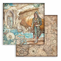 Sir Vagabond In Fantasy World, 10 Desing - Stamperia Double-Sided Paper Pad 8"X8" 10/Pkg