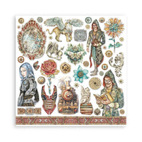 Sir Vagabond In Fantasy World, 10 Desing - Stamperia Double-Sided Paper Pad 8"X8" 10/Pkg