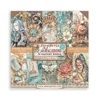 Sir Vagabond In Fantasy World, 10 Desing - Stamperia Double-Sided Paper Pad 8"X8" 10/Pkg