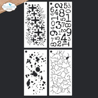 Journal Stencils 3 - Elizabeth Craft Stencils 4/Pkg