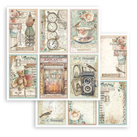 Brocante Antiques - Stamperia Double-Sided Paper Pad 8"X8" 10/Pkg