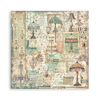Brocante Antiques - Stamperia Single-Sided Paper Pad 12"X12" 22/Pkg