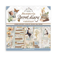 Create Happiness Secret Diary - Stamperia Double-Sided Paper Pad 12"X12" 10/Pkg