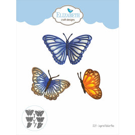 Layered Butterflies - Elizabeth Craft Metal Die