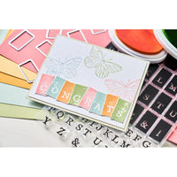 Tab Stamp Alpha - Sizzix A5 Clear Stamps With Framelits Die By 49 And Market