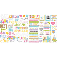 Words, Meow - Bella Blvd Cardstock Ephemera