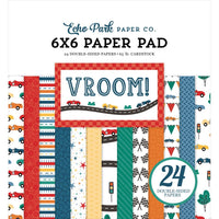 Vroom! - Echo Park Double-Sided Paper Pad 6"X6"
