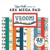 Vroom! - Echo Park Double-Sided Cardmakers Mega Paper Pad 6"X6"
