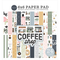 Coffee Shop - Carta Bella Double-Sided Paper Pad 6"X6"