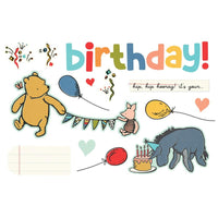 Say Cheese Classic Pooh Birthday - Simple Stories Simple Pages Page Pieces
