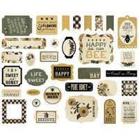 Icons, Honey Bee - Carta Bella Cardstock Ephemera